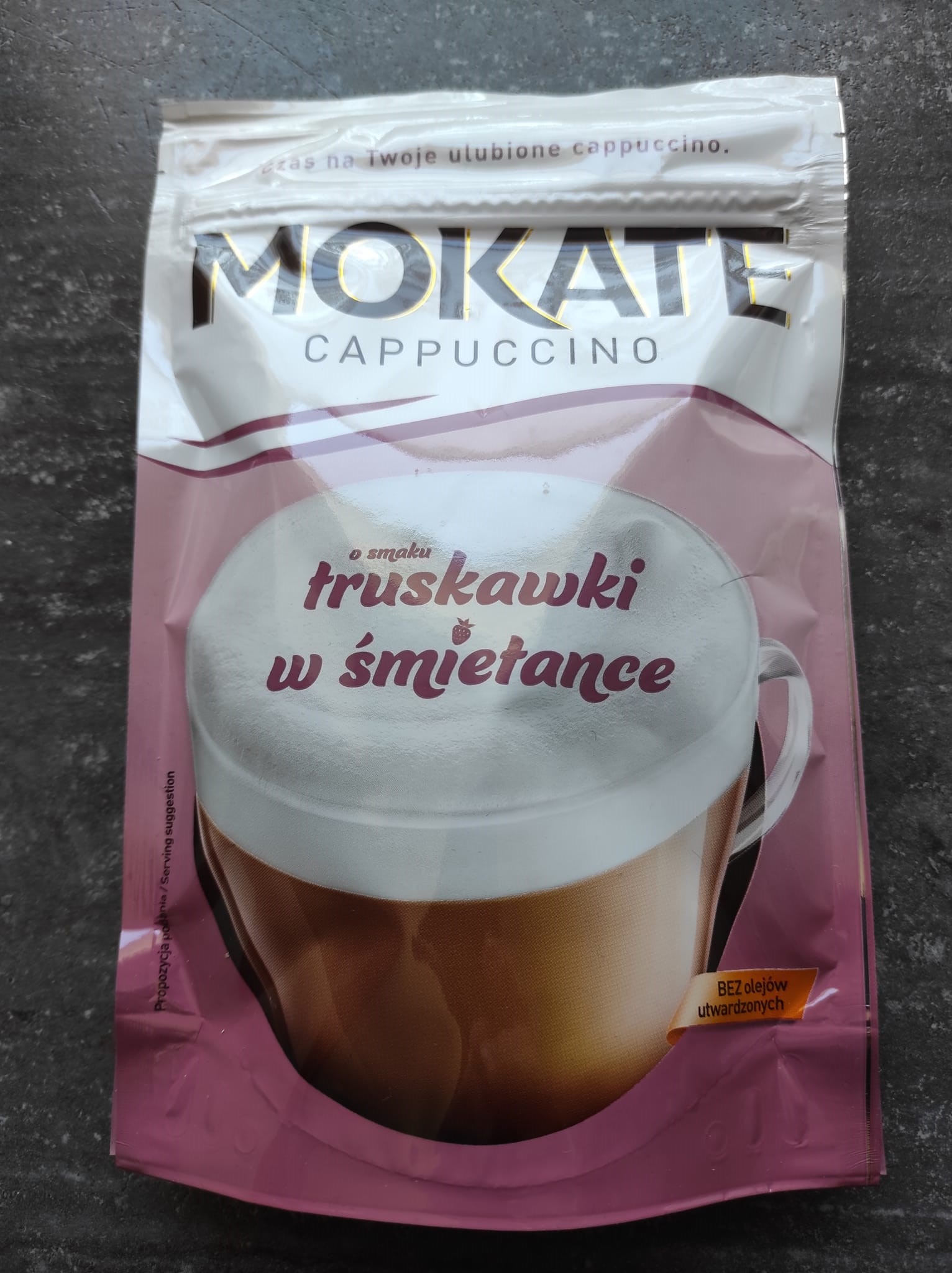 Cappuccino o smaku truskawki w śmietance – Mokate 5 (1)