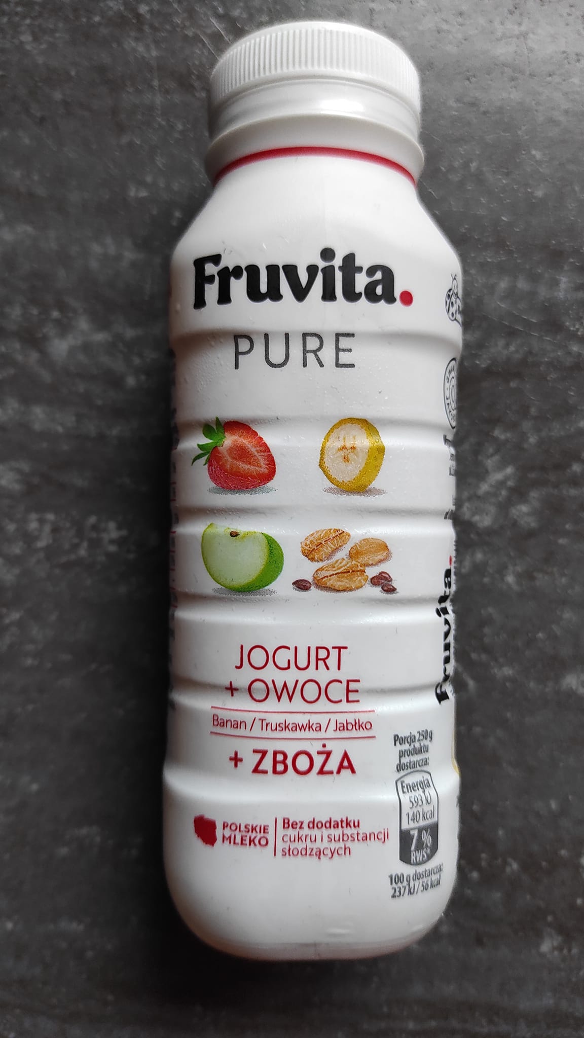 Jogurt Pure Banan, Truskawka, Jabłko – Fruvita 5 (2)