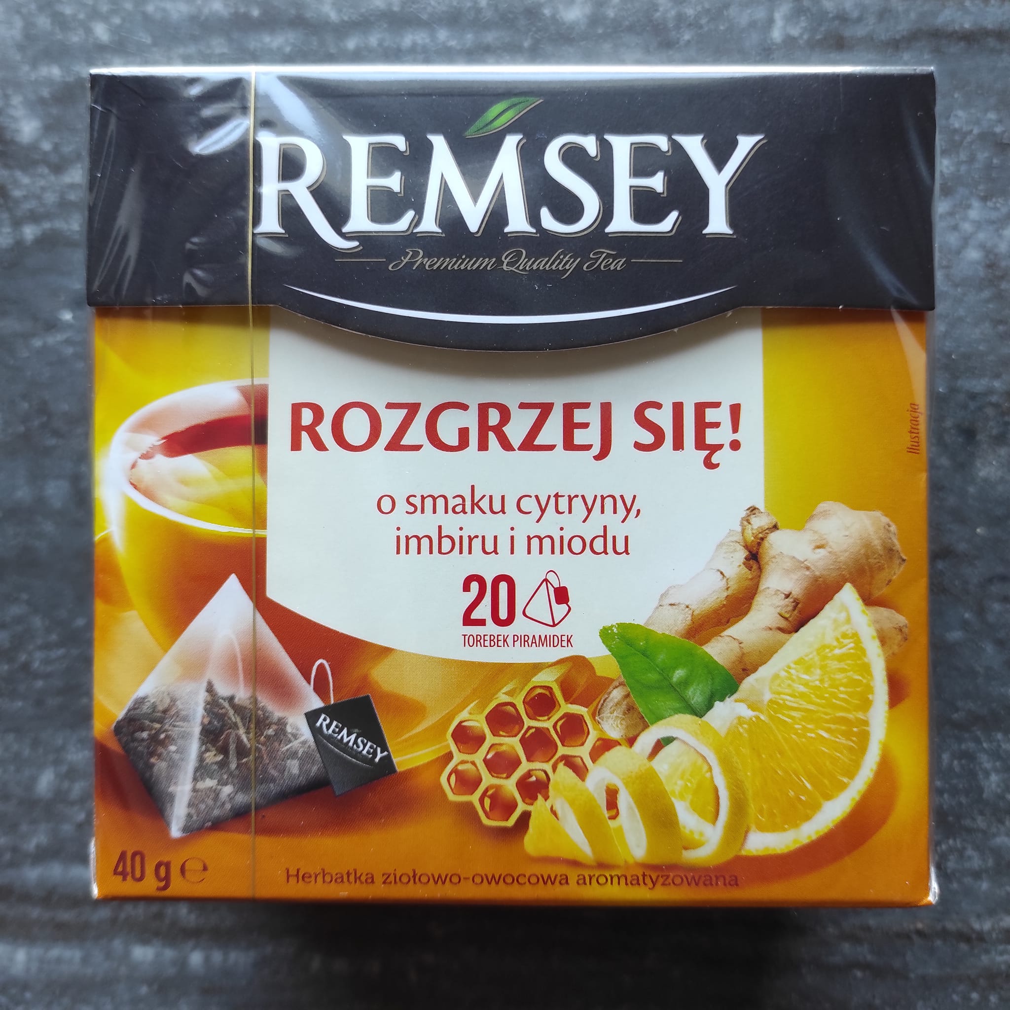 Herbatka o smaku cytryny, imbiru i miodu Rozgrzej się – Remsey 5 (1)
