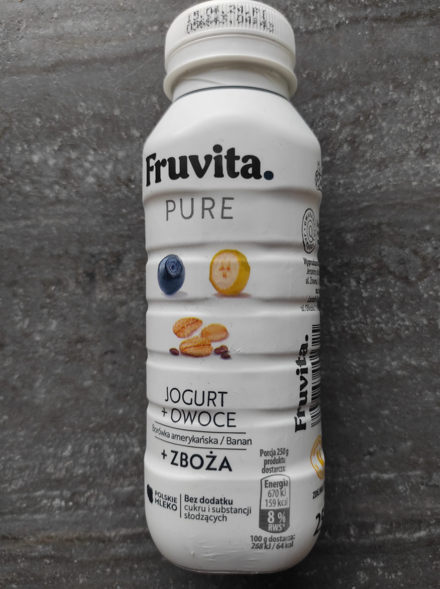 Jogurt Pure Borówka amerykańska, banan – Fruvita 5 (1)